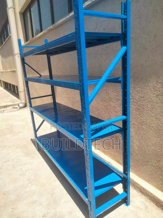 2m High Blue Light Duty Storage Shelving - thumbnail 2