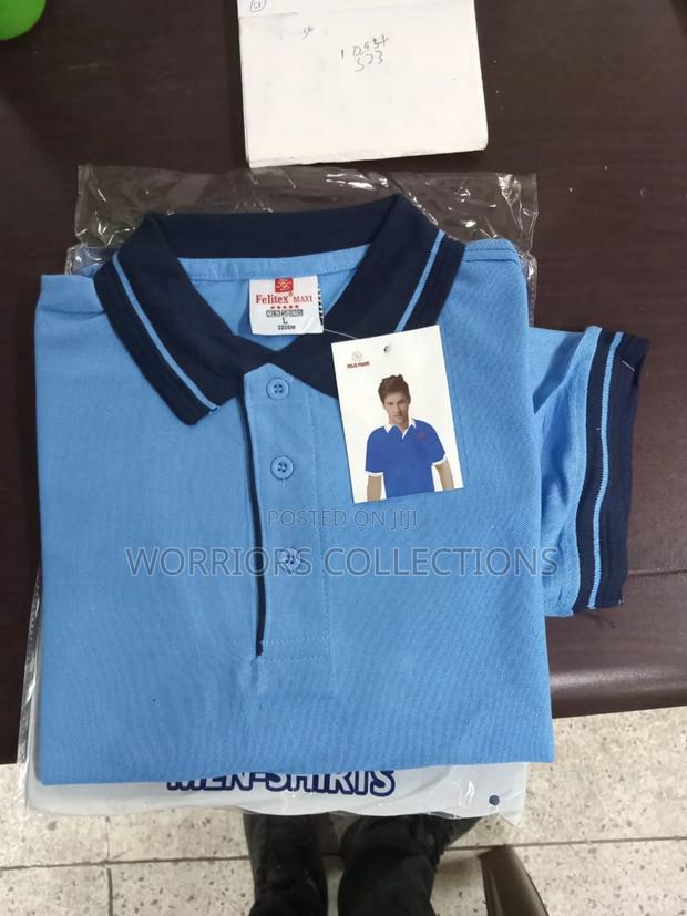Dark Blue and Light Blue Polo T-Shirts Available - thumbnail 4