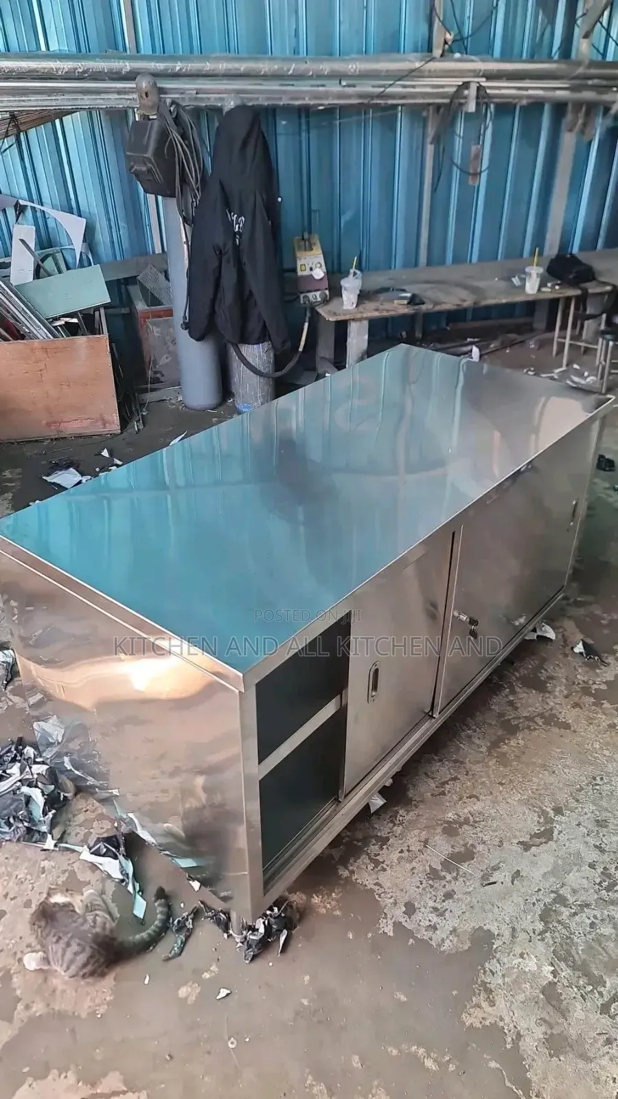 Stainless Steel Working Top Cabinet