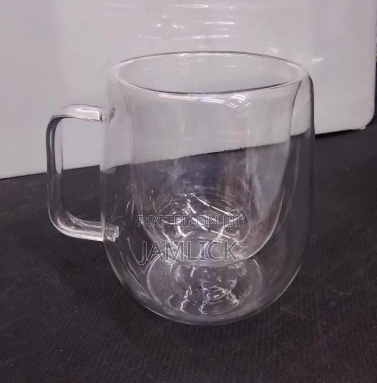 Transparent 350ml Double Wall Heat-Resistant Mug - Bz