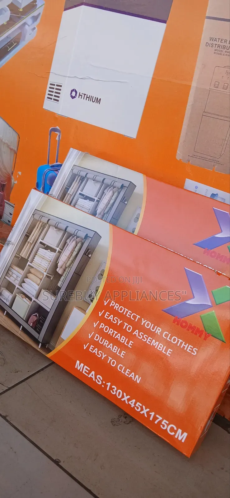 Hommy Triple-Section Steel Closet Cabinet