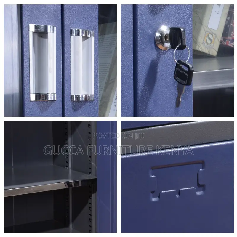 2-door Blue Filling Steel Safe Cabinet