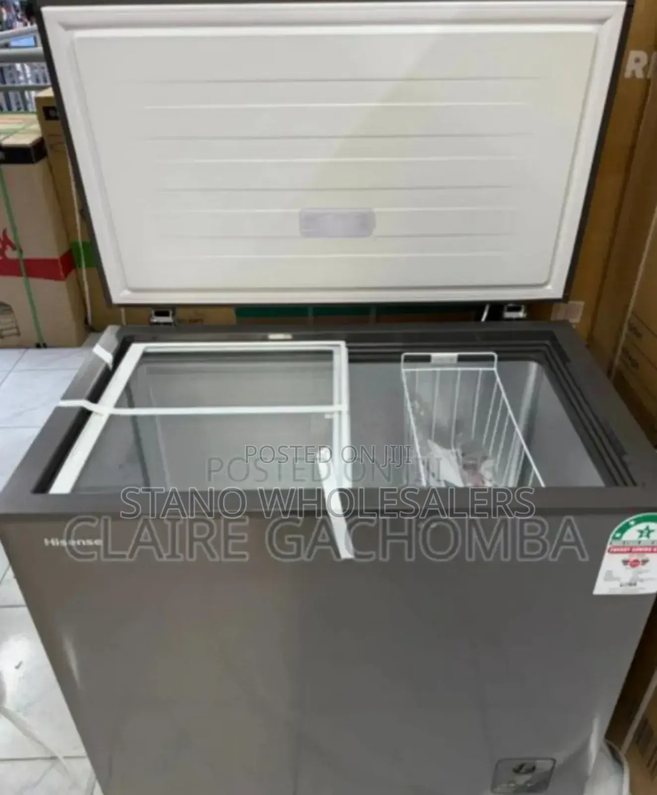 Colour Grey New Von 198l Deep Freezer