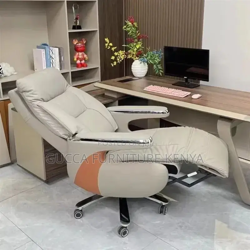 Leather Executive Gray Manager's Office Chair