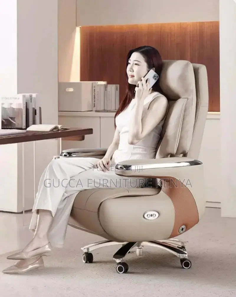 Leather Executive Gray Manager's Office Chair