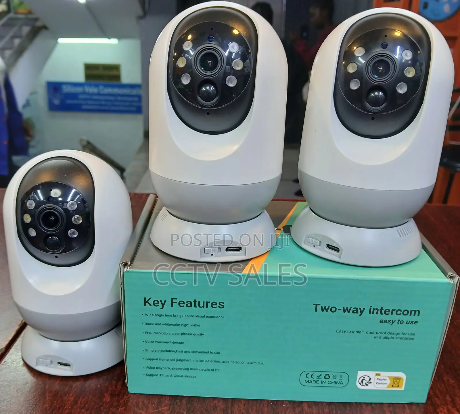 5mp Wide Angle Lens Indoor Security Camera With Inbuilt Battery