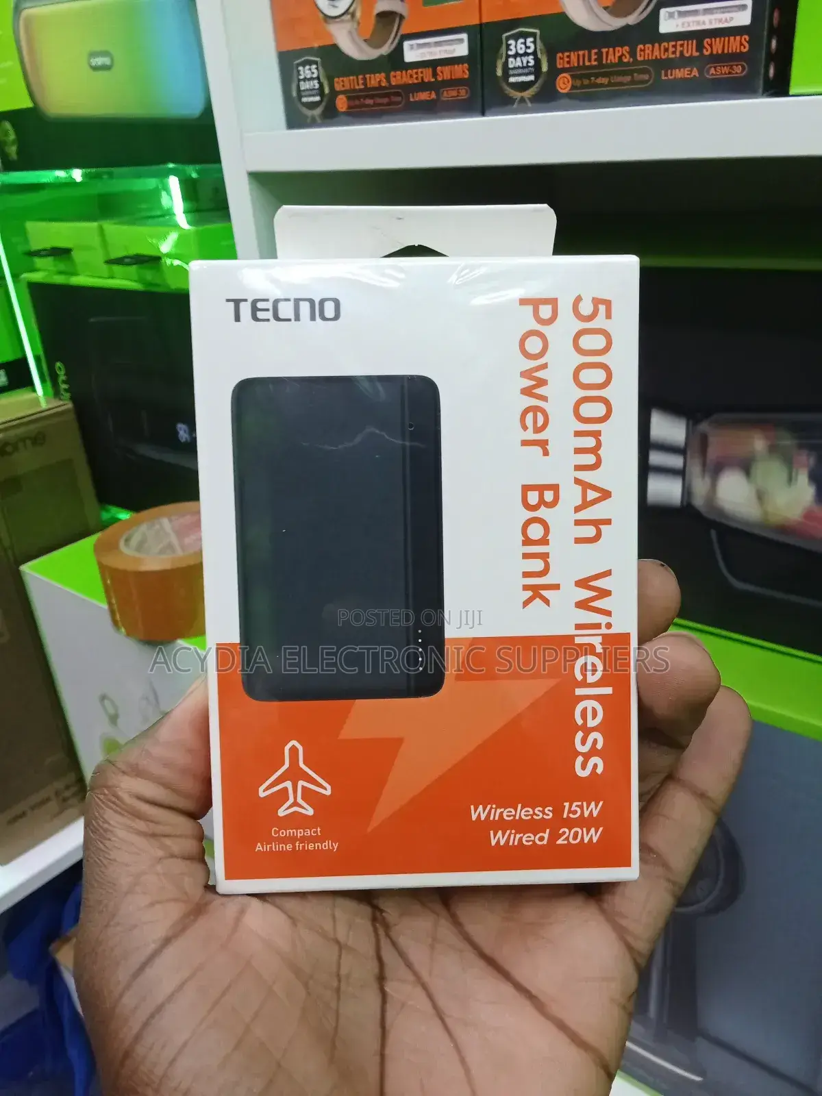 Tecno Go501 5000mah Wireless Power Bank 15w Wireless