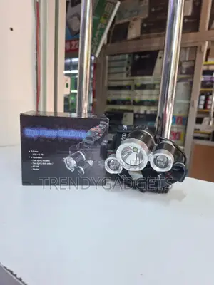 High Power Led Headlamp 3 Bulbs 4 Modes Outdoor Torch