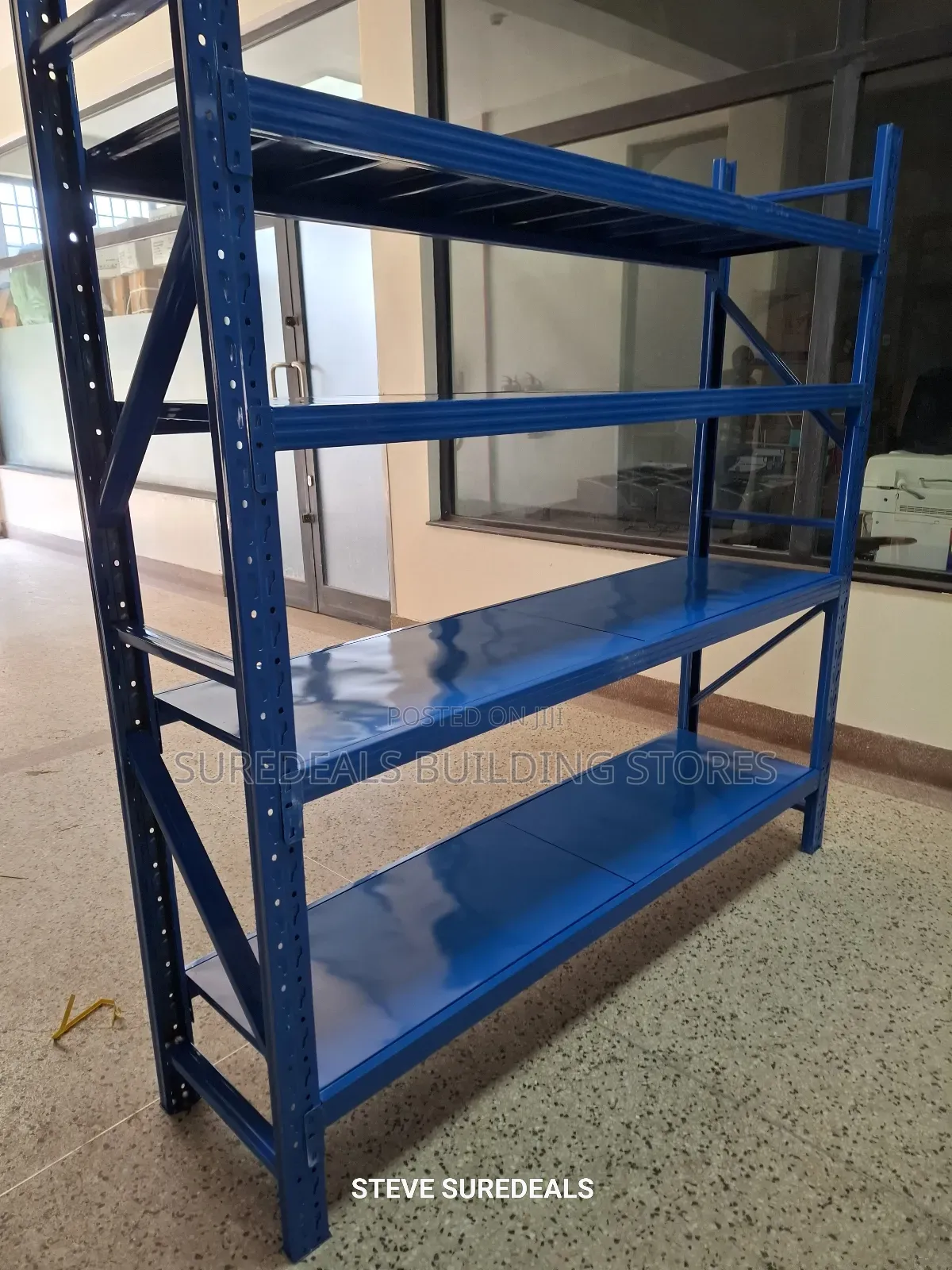 Heavy-duty Blue Warehouse Storage Rack