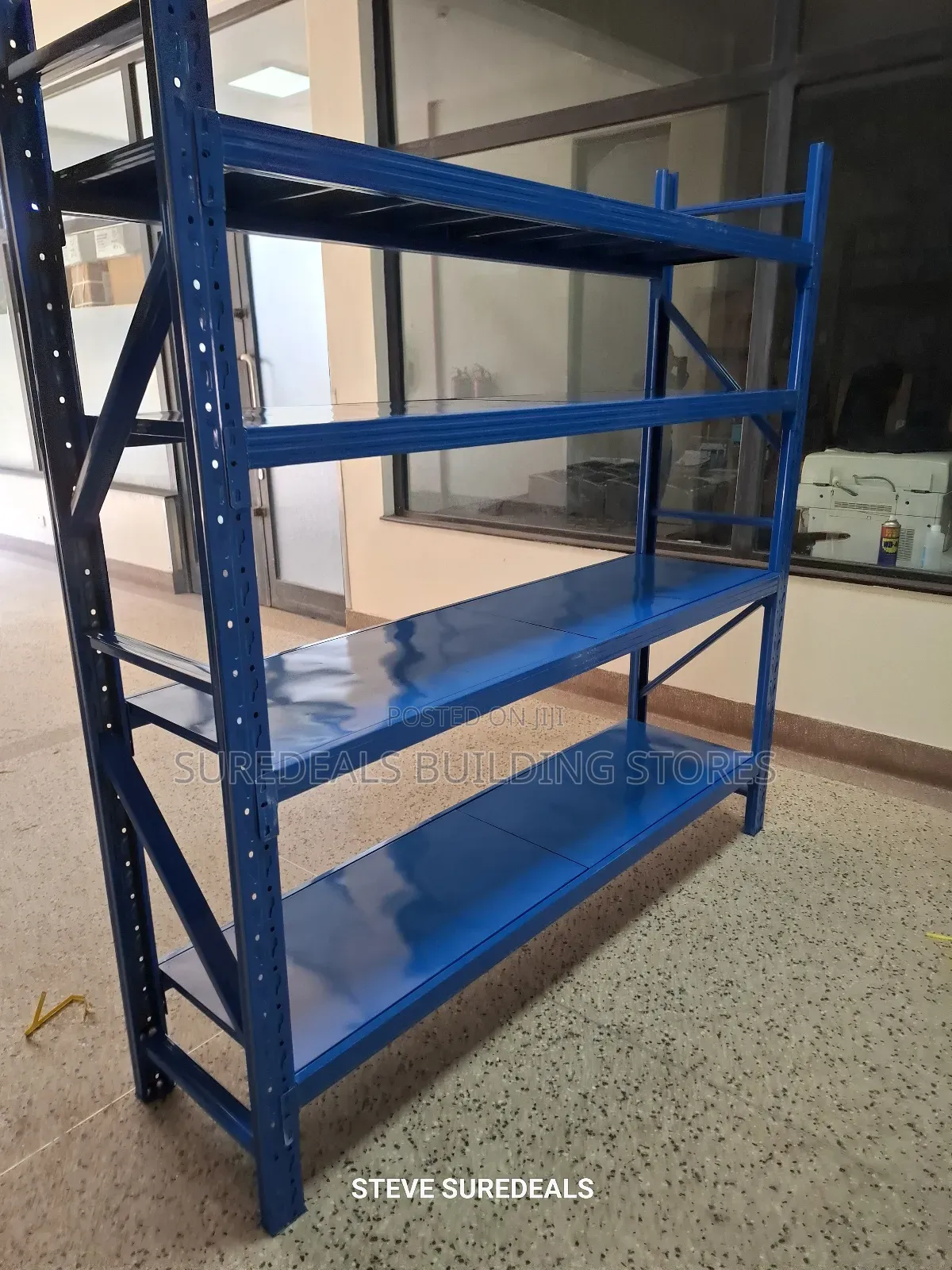Heavy-duty Blue Warehouse Storage Rack