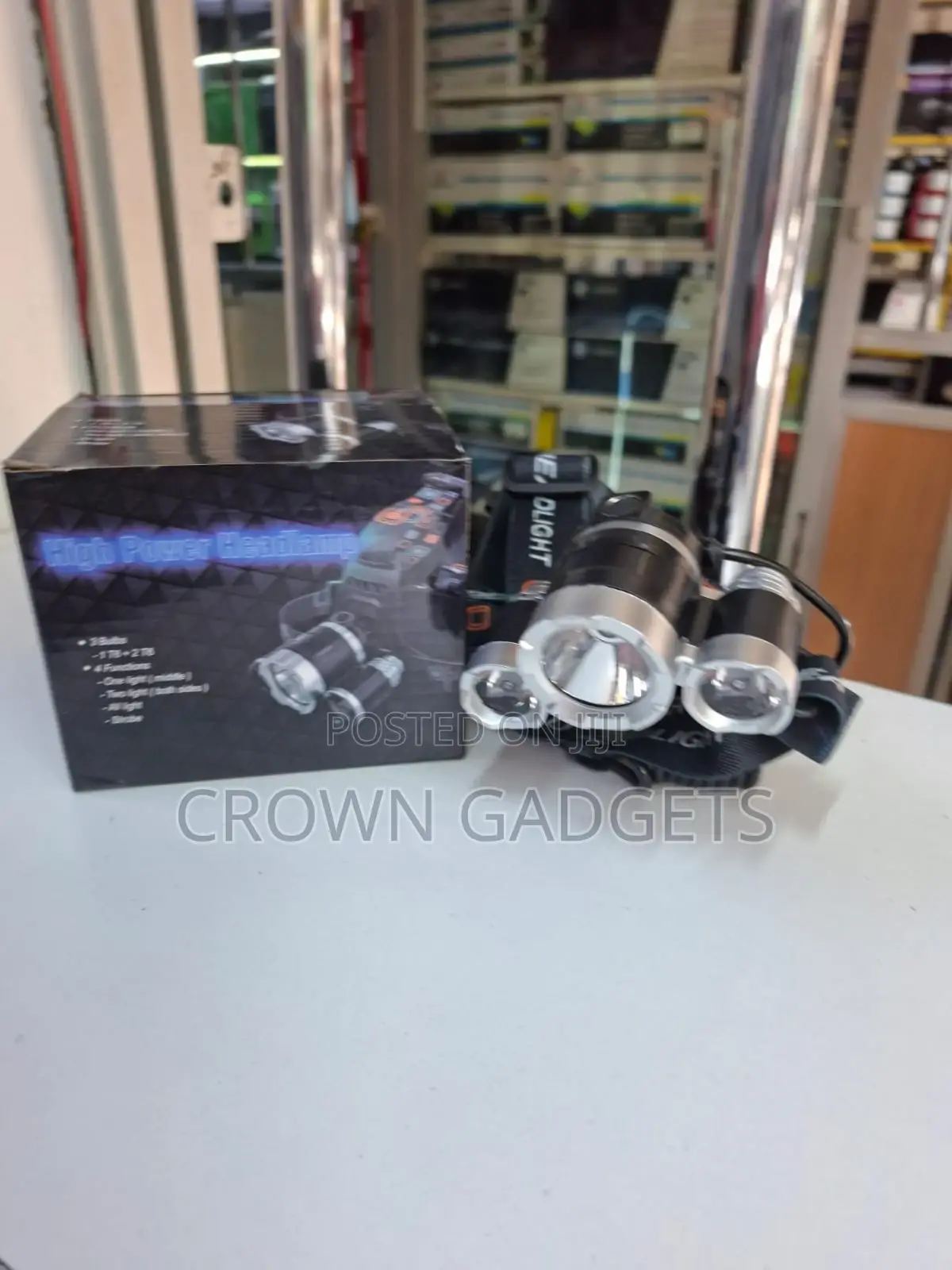 Rechargeable 3-Bulb Cree T6 Headlamp for Camping Hiking