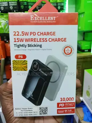 Excellent P8 10000mah 15w Wireless Power Bank