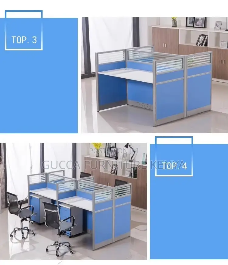 4-way Modular Office Workstation With Storage