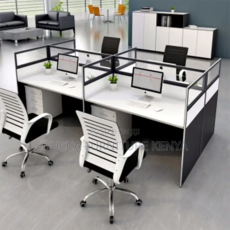 4-way Modular Office Workstation With Storage