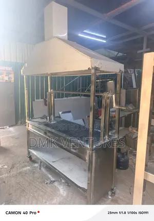 Full Structure Stainless Choma Grill/Jiko With a Chimney