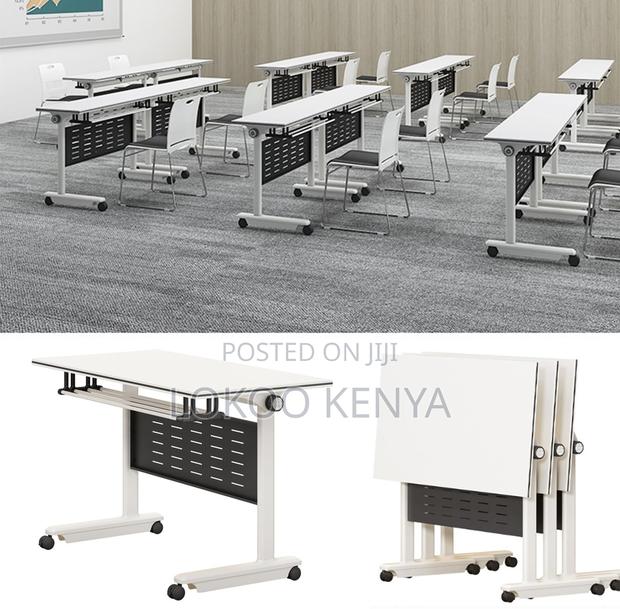 Office Table; Meeting Folding Conference Table With Wheels - thumbnail 15