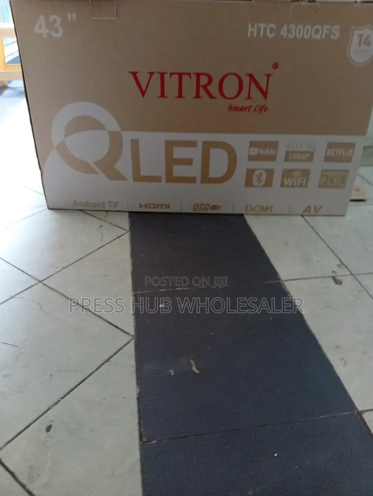 Vitron 43" Qled Smart Android Tv - Frameless, Full Hd, Wifi