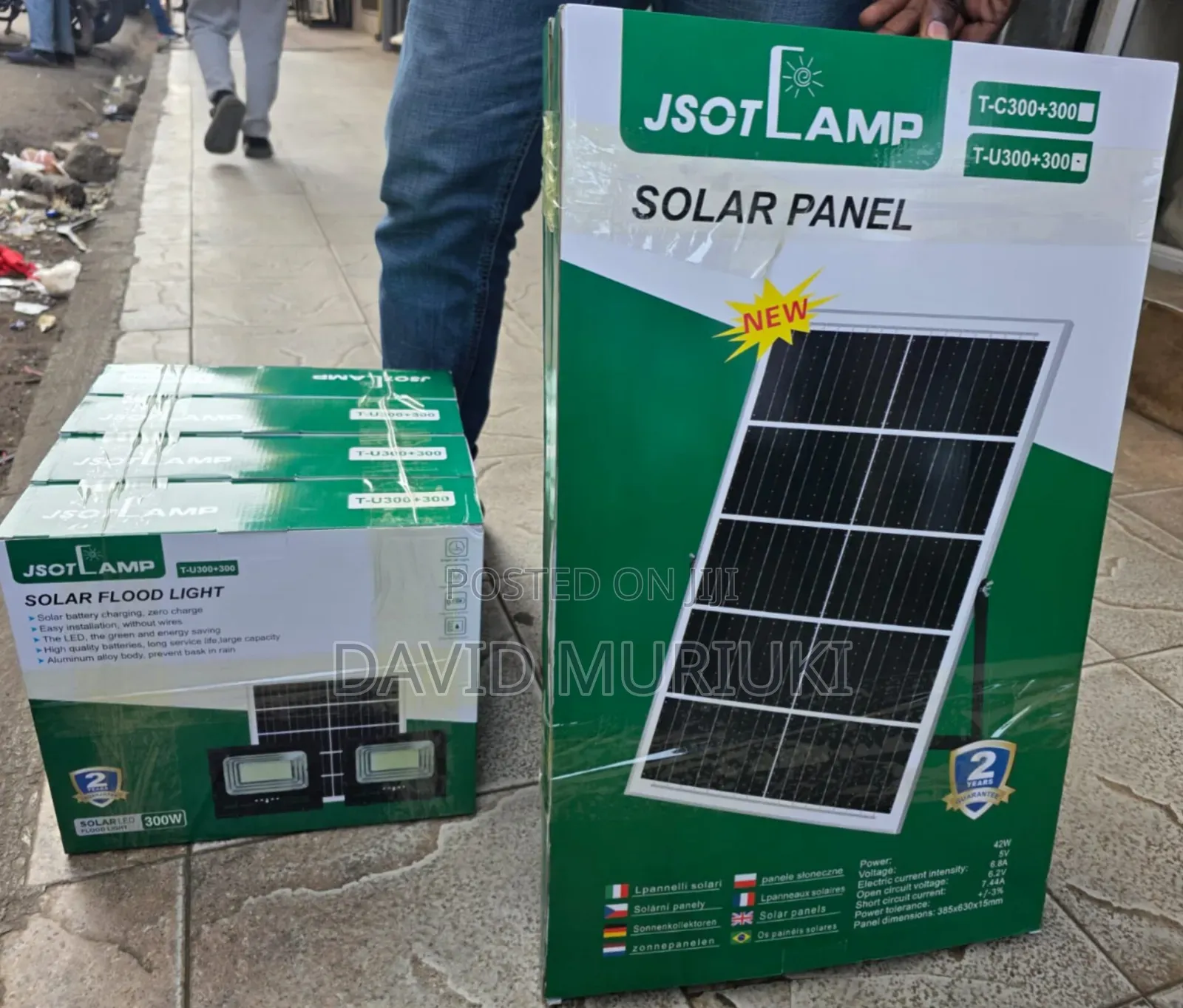 Jsot 2in1 Solar Floodlight 300w+300w.