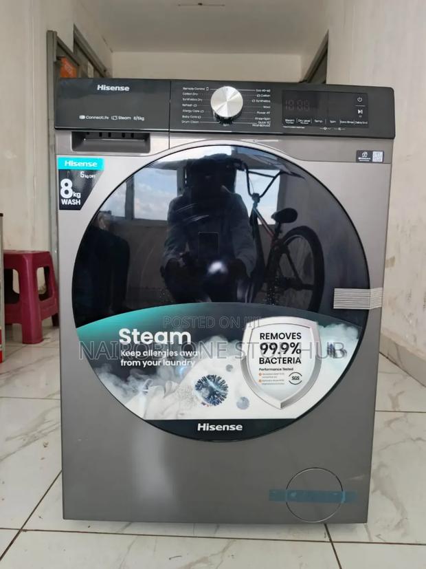 Hisense 8kg Washer 5kg Dryer – Fully Automatic – KSH 47,500