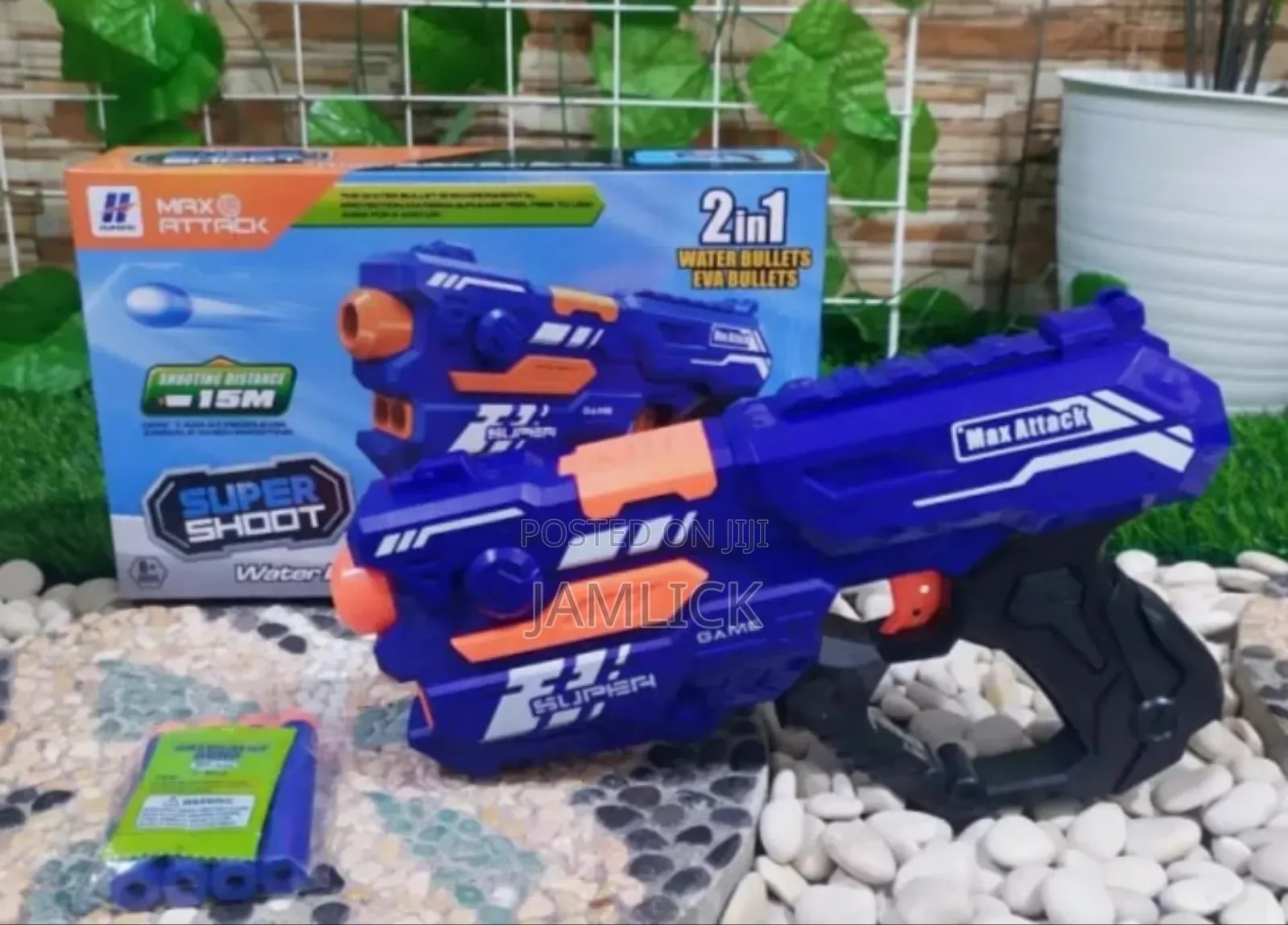 Blue Soft Shooting Toy Gun –Gn