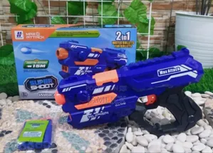 Blue Soft Shooting Toy Gun –Gn