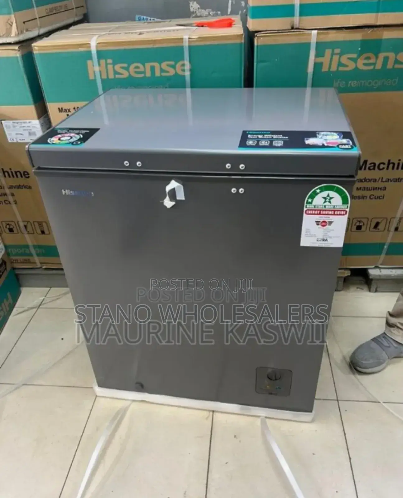 Colour Grey New Hisense 142l Freezer