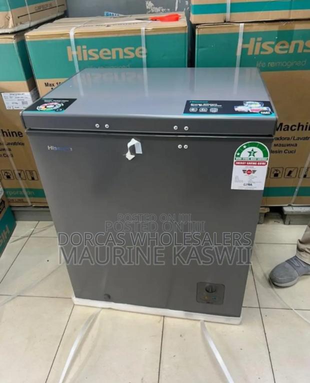 Colour Grey New Hisense 142l Freezer - main view