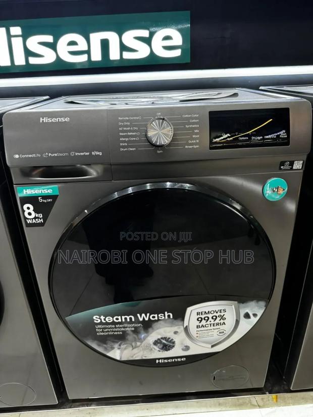 Hisense 8kg/5kg Dryer Fully Automatic Machine Front Load - thumbnail 2