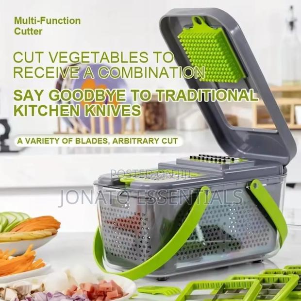 22-in-1 Multifunction Vegetable Chopper Slicer - Manual Food Dicer - thumbnail 4
