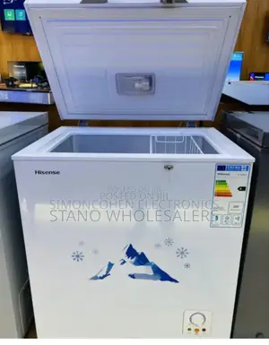 Colour White New Hisense 142l Freezer. 