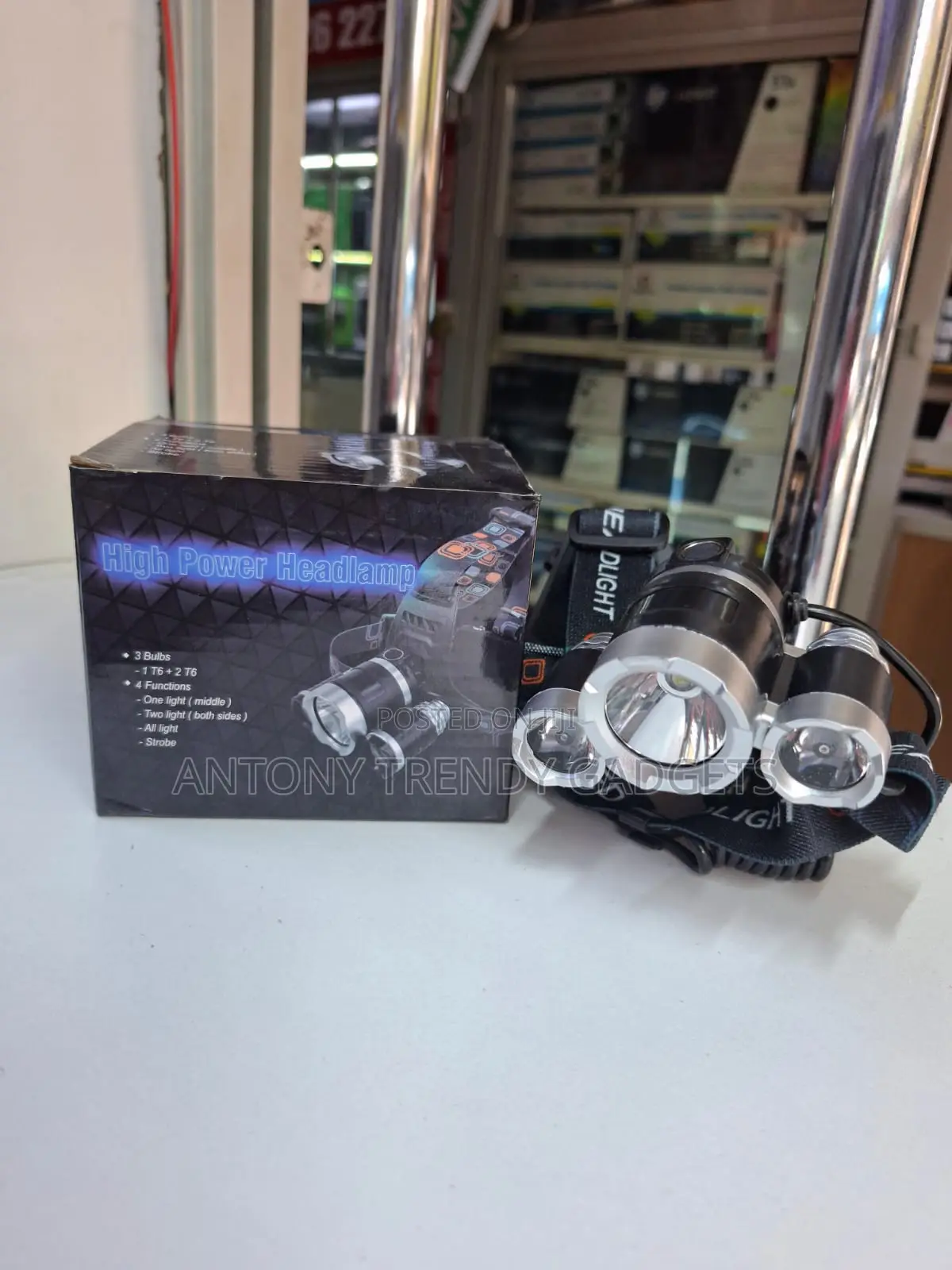 High Power 3× Cree T6 Led Headlamp, High Power Led Headlamp 3 Bulbs