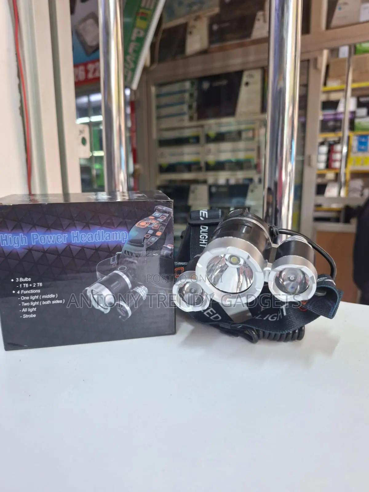 High Power 3× Cree T6 Led Headlamp, High Power Led Headlamp 3 Bulbs