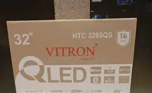 Vitron 32-Inch Qled Smart Android Frameless Tv,*