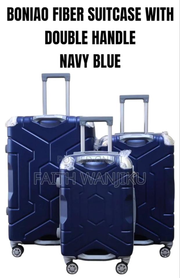 Boniao 3-PCS Double Handle Fiber Suitcase Set - main view