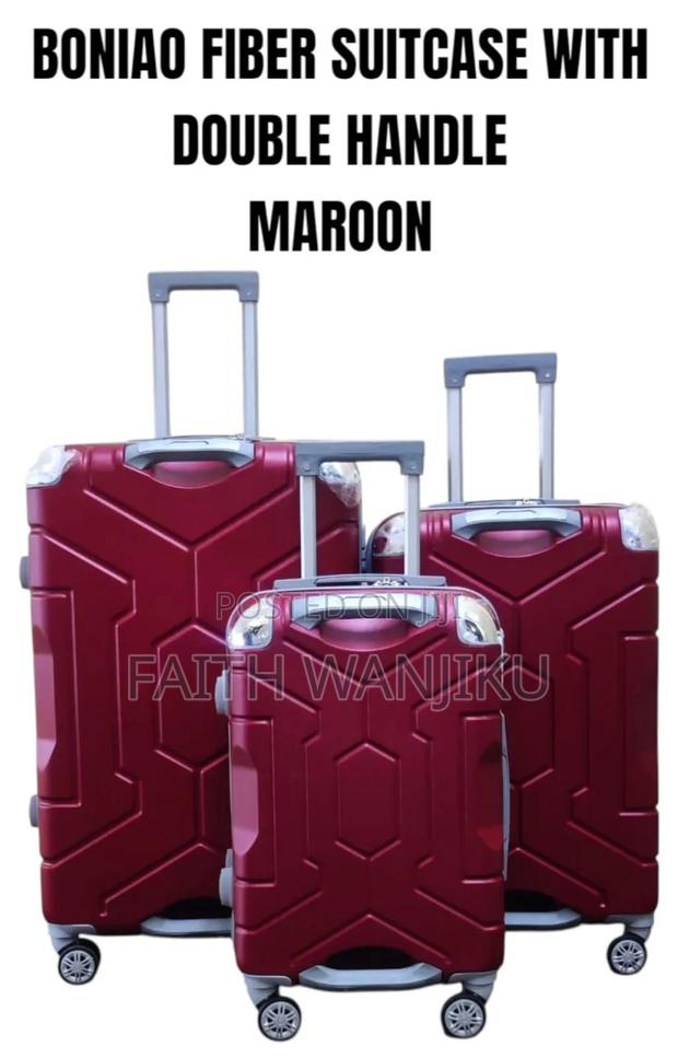 Boniao 3-PCS Double Handle Fiber Suitcase Set - thumbnail 2