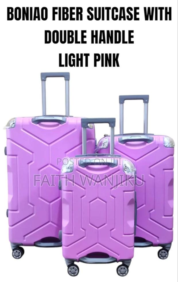 Boniao 3-PCS Double Handle Fiber Suitcase Set - thumbnail 3