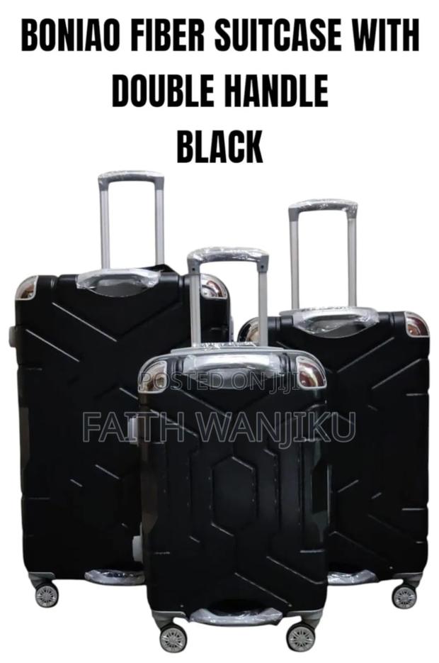 Boniao 3-PCS Double Handle Fiber Suitcase Set - thumbnail 4