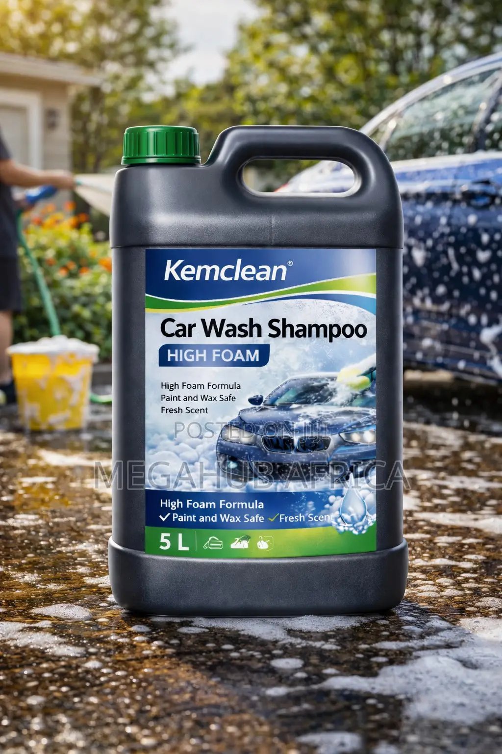 Kemclean High Foam Car Wash Shampoo – 5 Litres