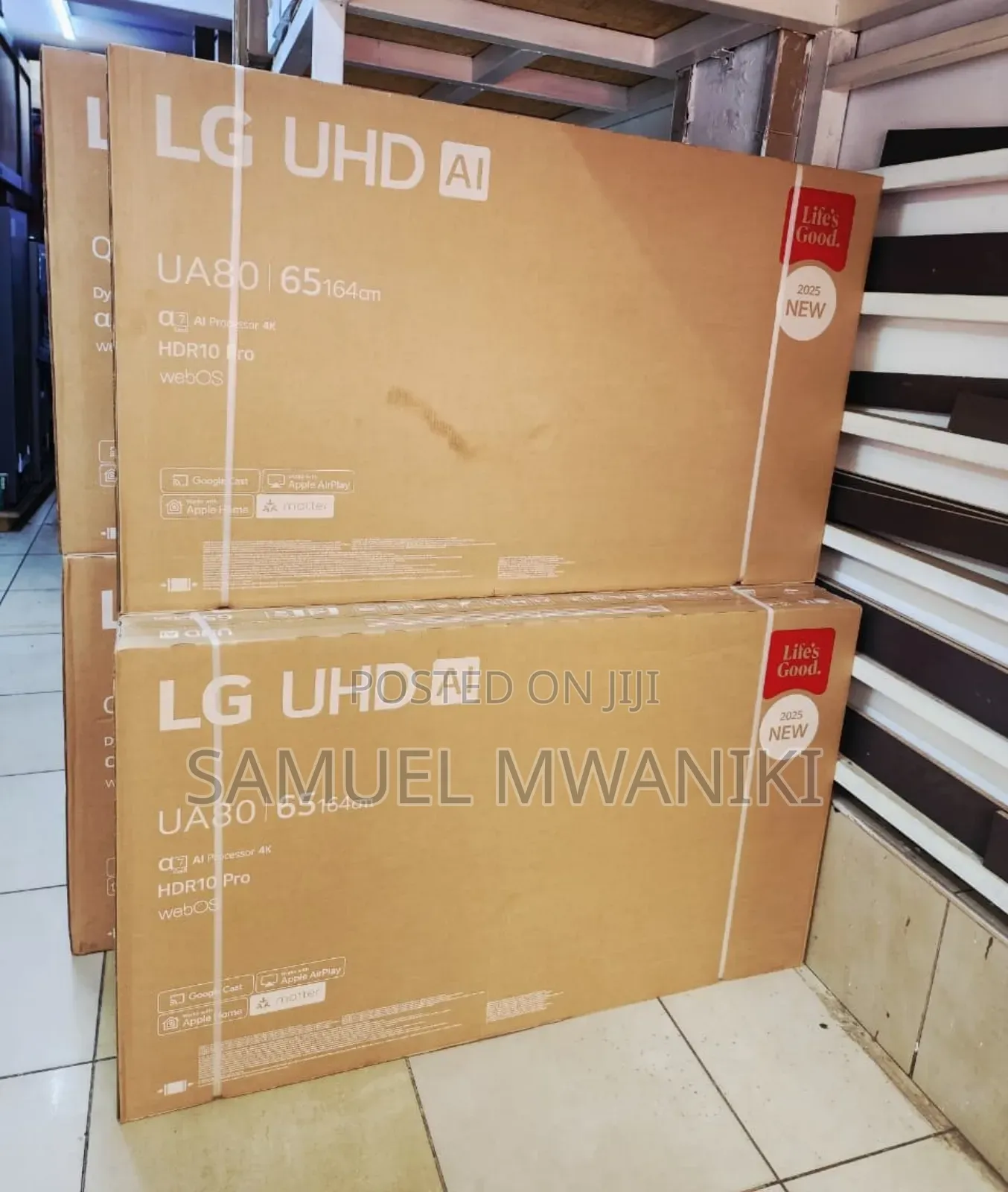 Lg 65" Uhd Ai Ua80 Smart Tv Ai Magic Remote Hdr10 Webos25 New Model