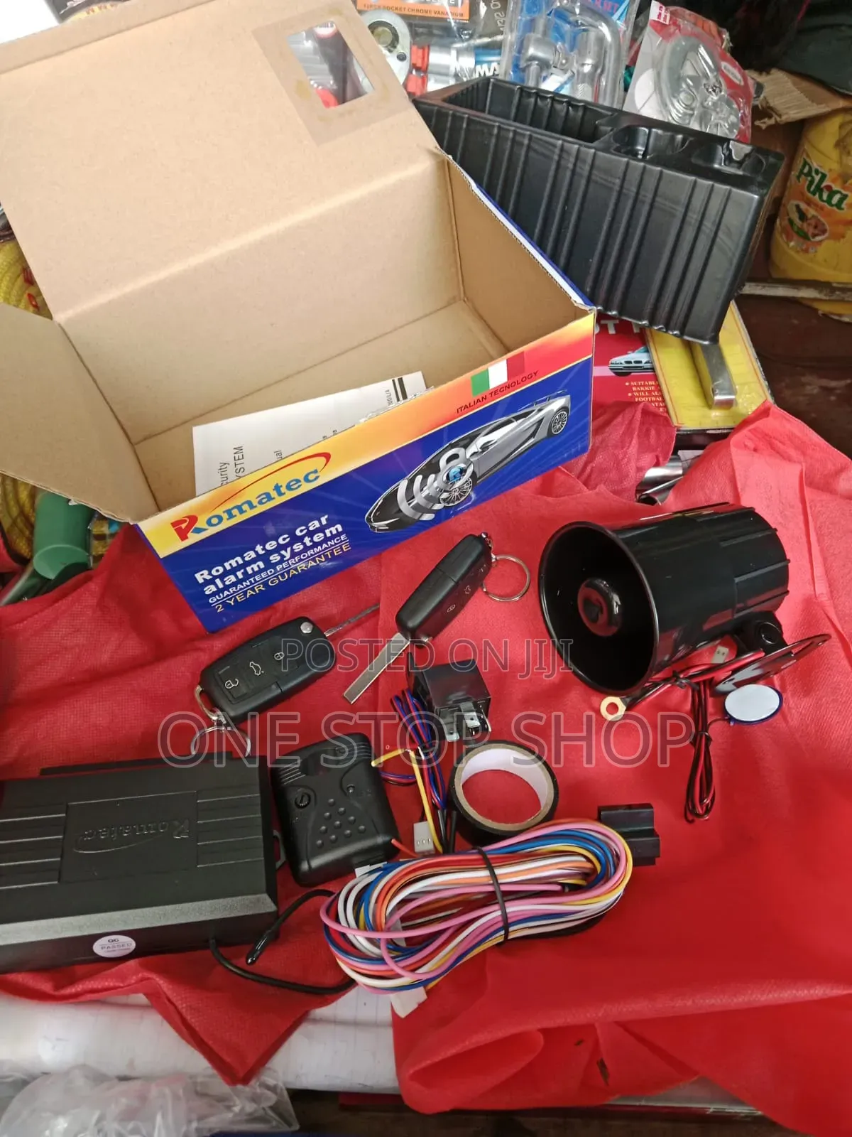 Romatec Alarm With Flip Key Remote Button