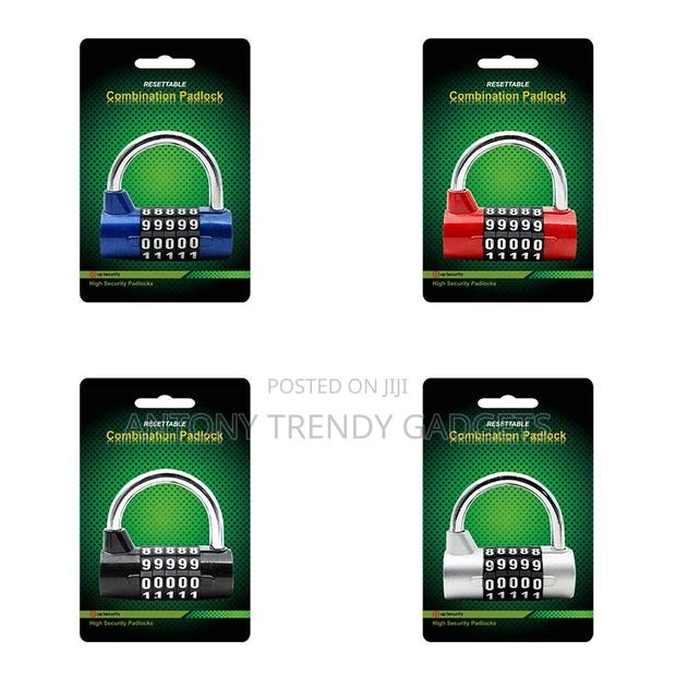 Stellar 50 Resettable 5-digit Combination Padlock Zinc Alloy - thumbnail 3