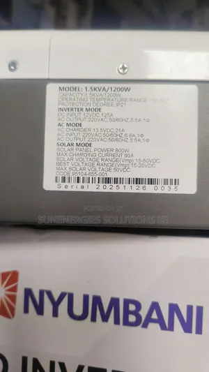 1.5kva 12v Low Frequency Solar Nyumbani