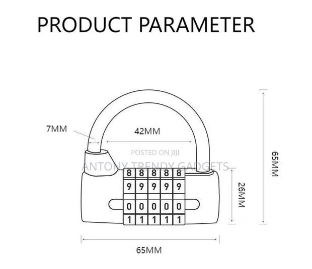 Stellar 50 5-digit Combination Padlock - thumbnail 2