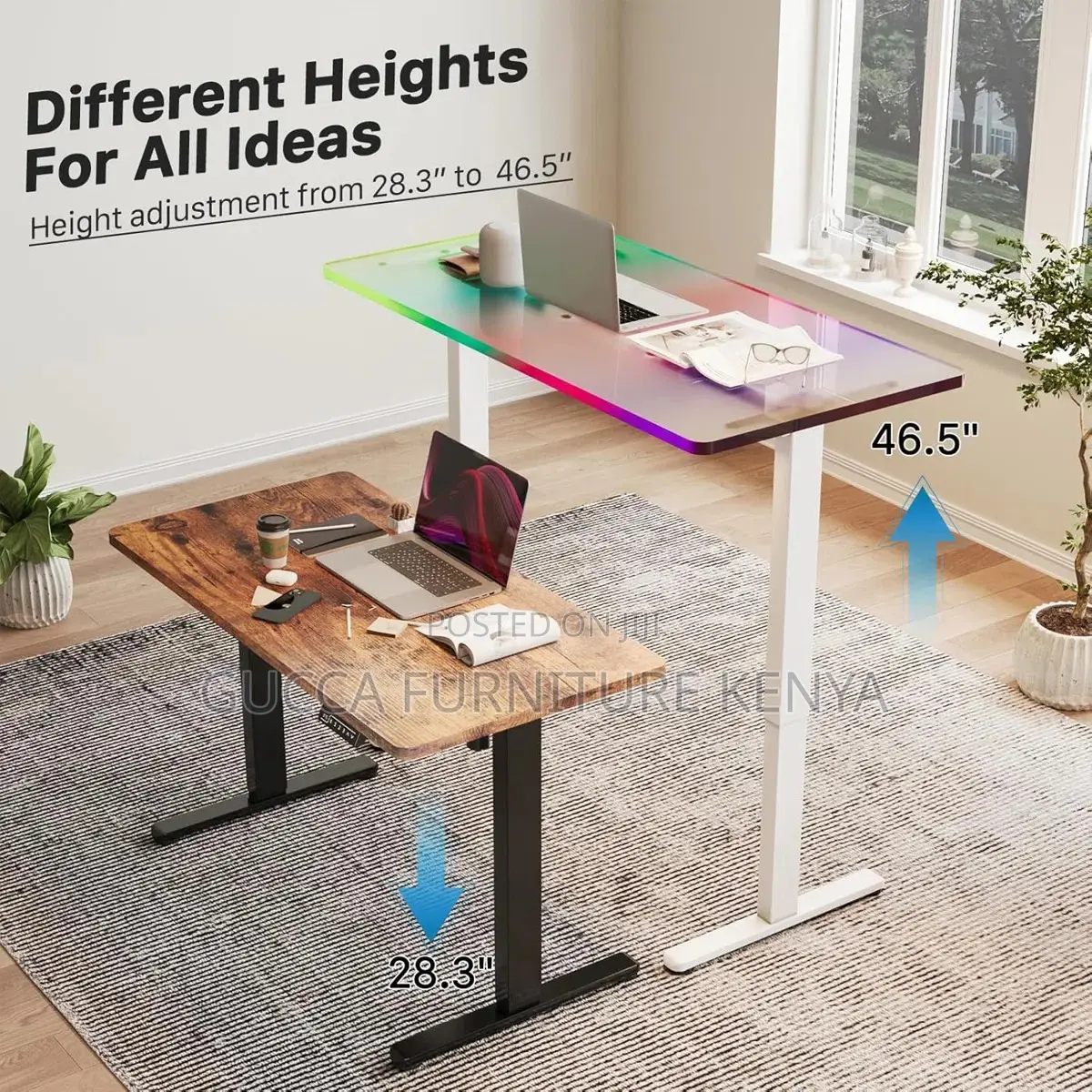 1400mm Electric Sit Stand Motorized Office Desk