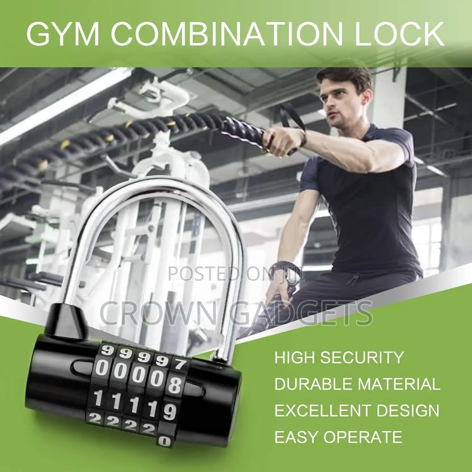 Durable Stellar 50 Padlock for Toolboxes, Sheds, Lockers