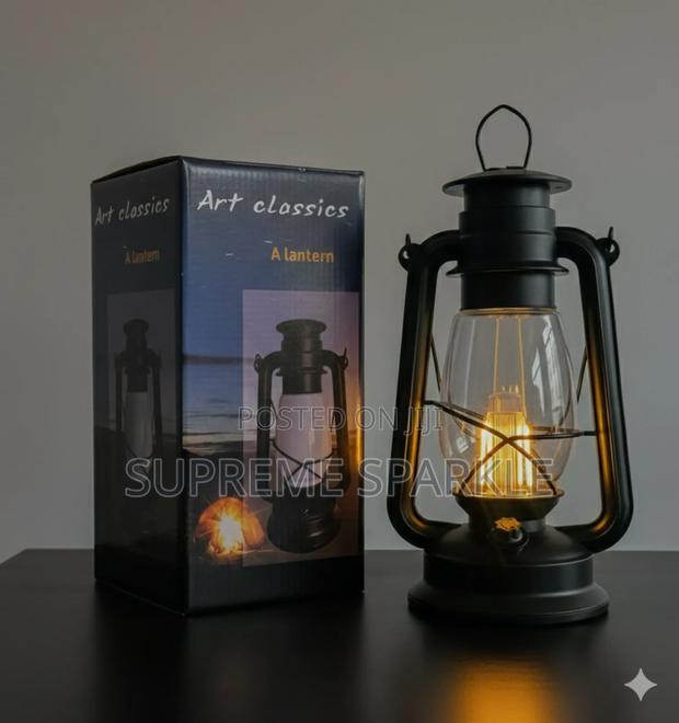 Lamp. Solar Rechargeable Led Lantern, - main view