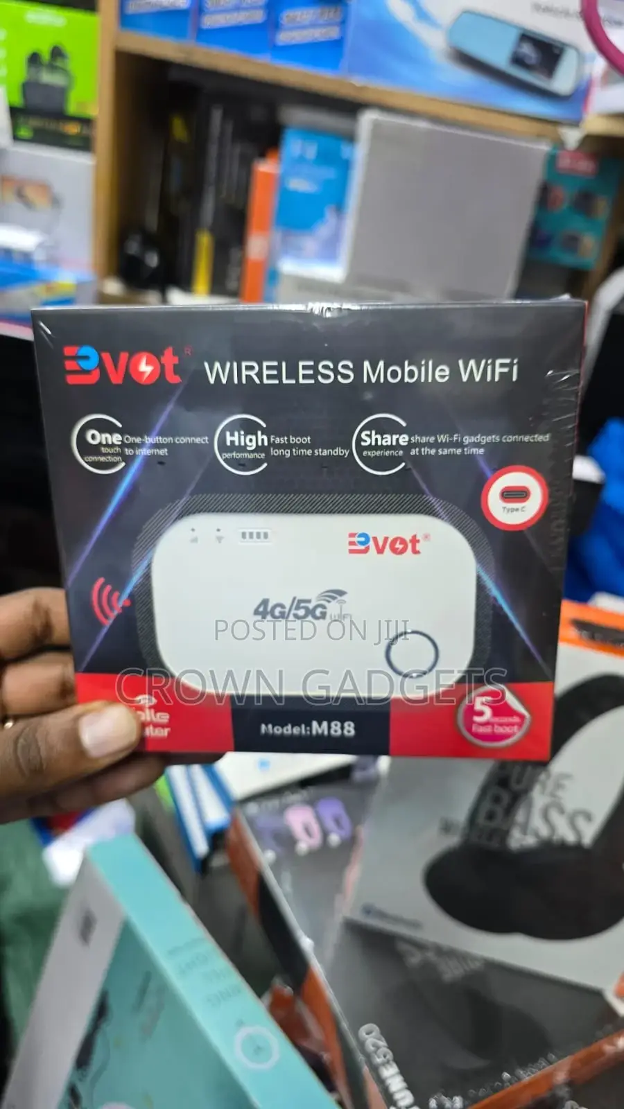 Bvot M88 Portable 4g/5g Mifi Pocket Wifi Up To 10 Devices
