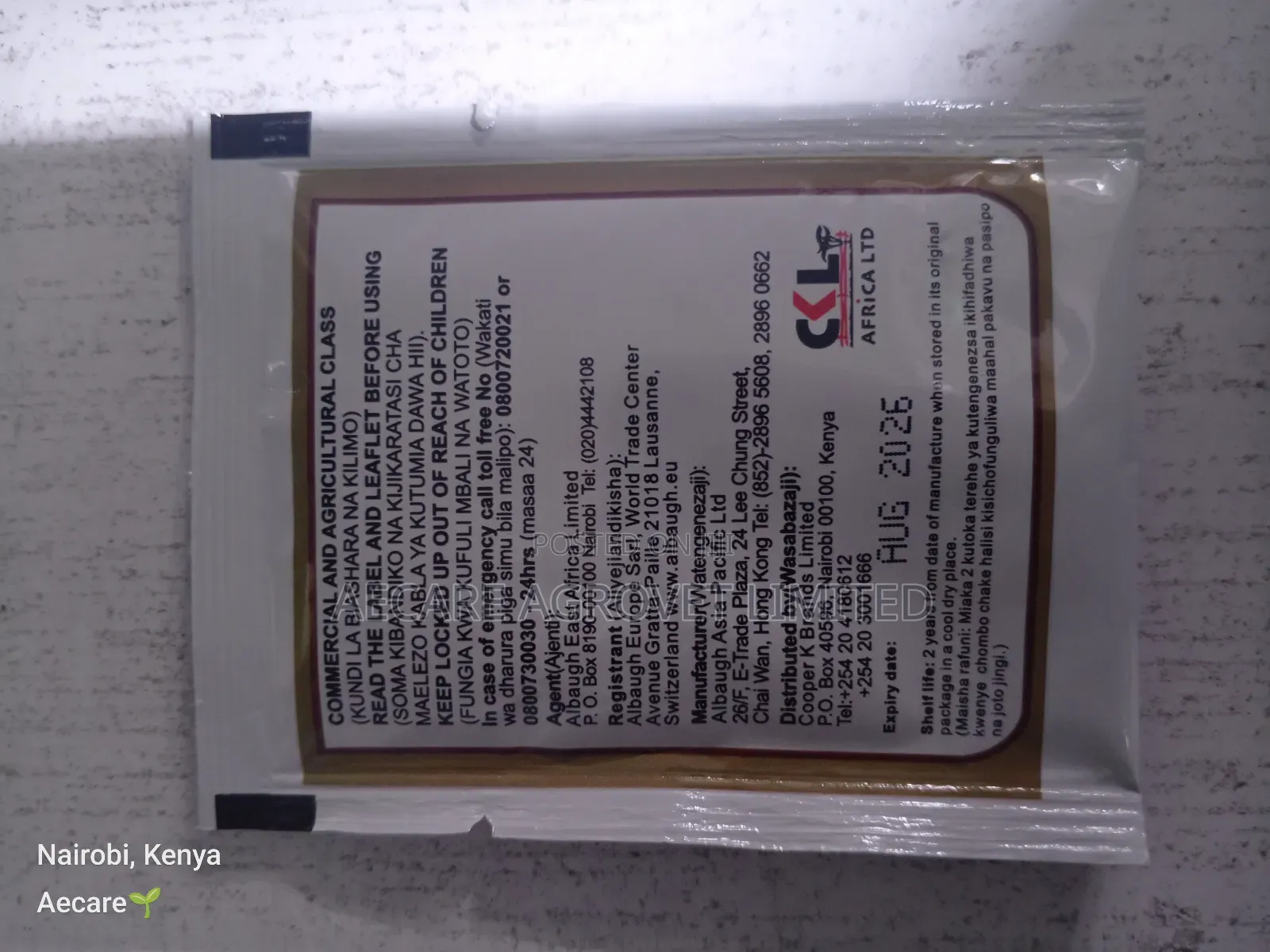 Bamako Insecticide 700wg 5 Gram (Bedbugs, Cockroaches )