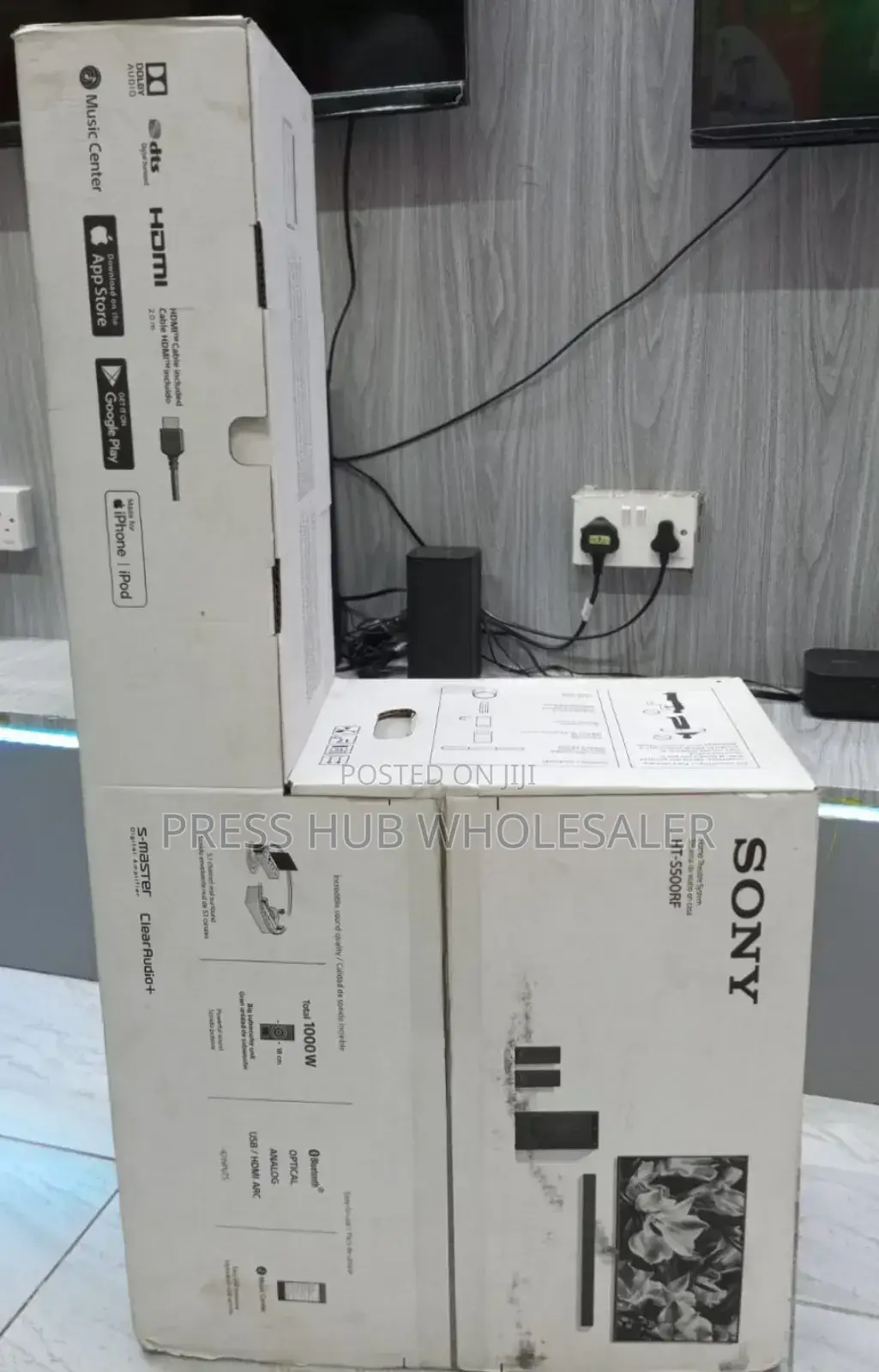 A Sony Ht-S500rf 5.1 Channel Home Cinema Soundbar System.