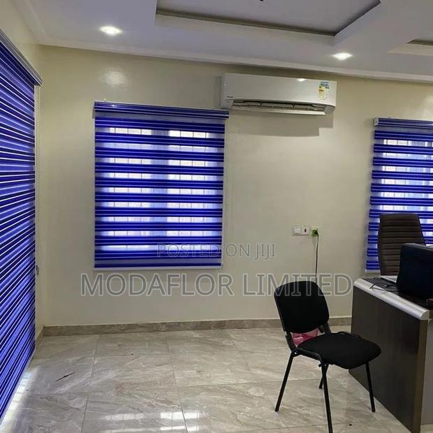 Luxury Zebra Roller Blinds – Modern Elegant - main view
